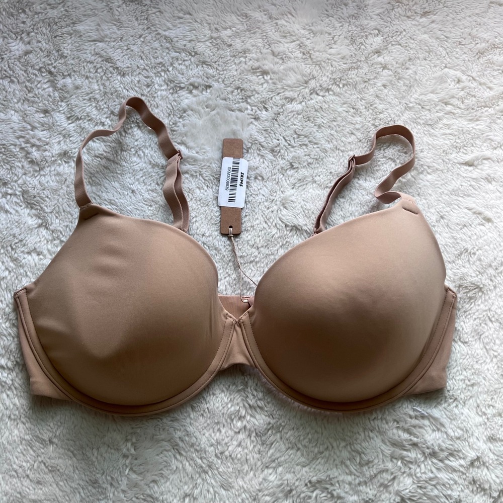 SKIMS Women's Fits Everybody T-Shirt Bra Clay BA-DEM-9221 Underwire Size 36D NWT